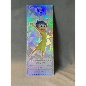 Inside Out Joy Disney100 Kakawow Refractor Ticket Jumbo Card Limited Ed. #1029